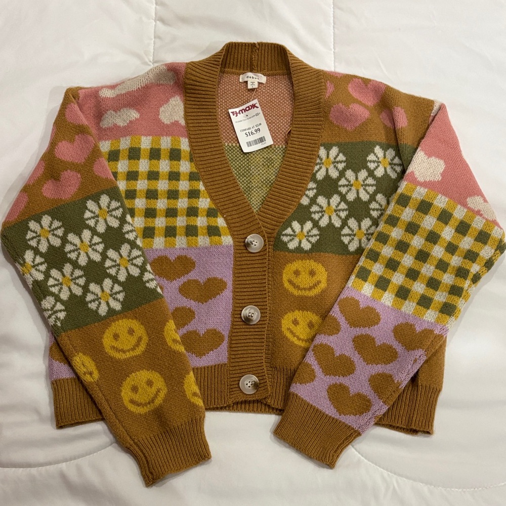 Debut Multicolor Patterned Cardigan